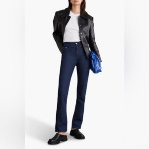 Wandler Aster High-Rise Slim Leg Jean Blue Dark Wash Womens Size 29